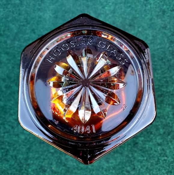 Hoosier Glass Ruby Red 10” Tall Glass Vase 6 Sided 4041 ~ Vintage 4lbs 5oz - Picture 7 of 13